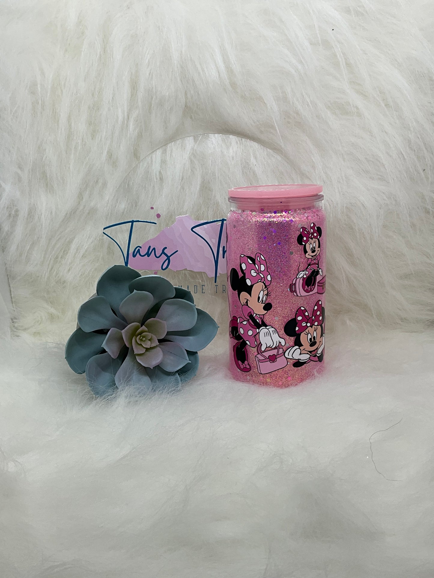 Mrs Mouse Glitter Acrylic Libbey