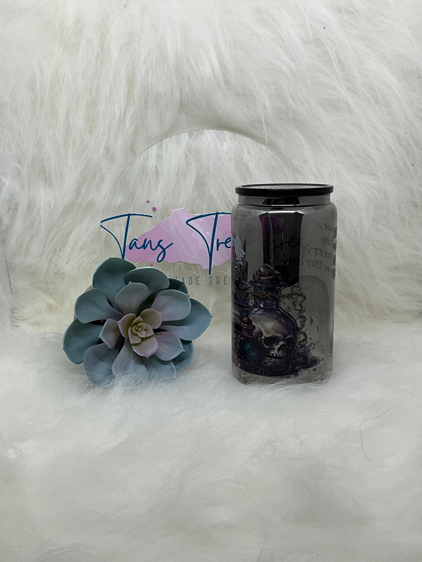 Spooky Witchy and B’y Glass Libby Tumbler